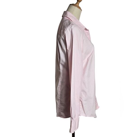 J. CREW Haberdashery Pink and White Button Down Top - Picture 4 of 6